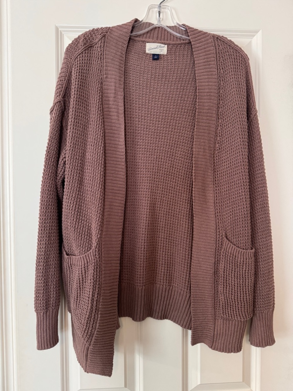 Target Universal Threads Chunky waffle Knit Cardigan Sweater - Brown Size S